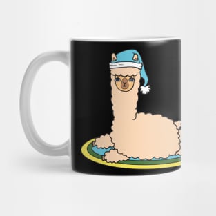 Alpaca with sleeping hat Mug